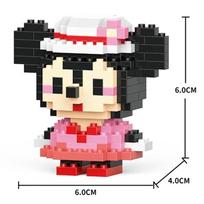 Disney Anime Princesė Konstruktoriai Stičas Mikis Peliukas mini Veiksmo žaislinės figūrėlės Kaladėlės Žaislai Kaladėlės Surinkimo Žaislai Vaikų Dovanos With Box