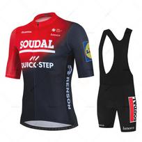Soudal Quick Step Team Dviračių Džersio Rinkinys Vasarinis Dviračio Kvėpuojantis Vyriškas MTB Dviratininko Drabužis Maillot Ropa Ciclismo Vienodos Kostiumas S