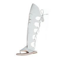 Kelius siekiantys batai Sandalai Moteriški Vasariniai Džinsiniai Sandalai Individualūs Romėnų Gladiatoriaus Aukšti Moteriški Ilgi Batai Paplūdimio Sandalai WSH3896 34 šviesiai mėlyna spalva