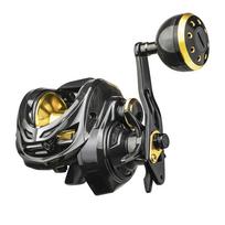 Lauko visų metalų meškerės ritė su ritės būgneliu Maksimalus stabdys 16 kg 6,3:1 Galios rankena Rutulinė rankena Ritė 6+1BB Sukamasis ritinėlis Žvejyba Sūrus vanduo Left Hand gray