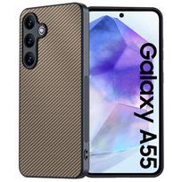 Samsung Galaxy A54/A55 Kevlaro anglies pluošto odinis apsauginis dėklas Samsung A54