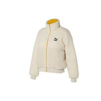 Puma Short Reversible Lamb Fleece Stand Collar Jacket Women jackets White 929815-02 M