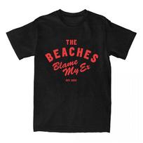 Kaltink mano buvusįjį T-shirt THE BEACHES Roko grupės marškinėliai Trumpomis rankovėmis Medvilninis laisvas T-shirt moterims Kasdienis Hip Hop gatvės stiliaus spaudinys XS juoda