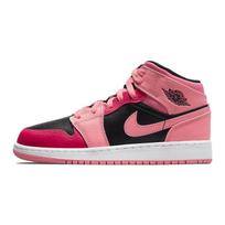 Air Jordan 1 Mid GS Coral Chalk Vaikams Sportbačiai Pink Rush-Pink Black 554725-662 40