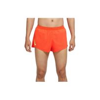 Nike AeroSwift 2 colių šoninės skeltės patogaus kirpimo bėgimo šortai su gryno logotipo spaudiniu Detalė Vyriškos kelnės Oranžinės CJ7838-804 XL red