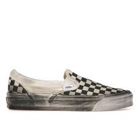 Vans OG Classic Slip-On LX Stressed - Juodi languoti unisex sportbačiai VN0A32QNBKC