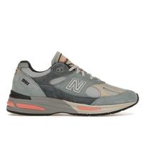 New Balance 991v2 Pagaminti Anglijoje Sidabriniai Mėlyni Turbulence Vyriški sportbačiai Tyliai Pilki U991SG2 37.5