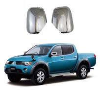 Tinka Mitsubishi Triton L200/Pajero Sport (2005–2014 m) Galinio vaizdo veidrodėlio dangtelis/korpusas Electroplated Pair - Adhesive gray