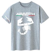 Abarth Skorpionas 100% Medvilnės Vyriški Marškinėliai Abarth Skorpionas Balti Juodi Automobiliai Sportiniai Lenktyniniai Italija Variklio Tiuningas Ralio Automobilis Vyriški Marškinėliai S