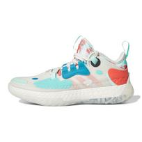 Adidas Harden Vol.. 5 audinio patvarūs žemo ūgio vaikiški krepšinio bateliai Vaikiški krepšinio bateliai balti žali raudoni FZ5454 36