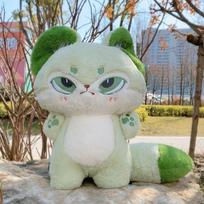 35cm Entuziazmo Vilko Pliušinis Lėlės Dovana Kawaii Emocijų Vilko Pliušiniai Žaislai Pliušiniai Lėlės Mielos Vilko Žaislai Mergaitei Kawaii Kambario Dekoras 13cm pendant žalia