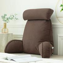Ledinio šilko lateksinis pagalvėlė galvūgaliui: Minkšta atlošo pagalvė sofai ir lovai su vėsinančiu komfortu 75×58CM Comfortable