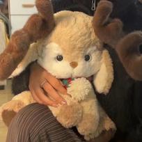 35/40CM Kawaii Animacinis Elnias Pliušinės Lėlės Įdaryti Minkšti Gyvūnų Žaislai Sika Elnias Šiaurės Elnias Vaikams Šeimai Kalėdinė Dekoracija Dovana 35cm
