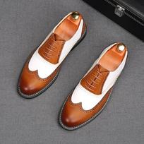 Nauji Vyriški Juodi Balti Mišrios Patentuotos Odos Oxford Plokštapadžiai Brogues Batai Vyriški Grįžtuvių Vestuvių Suknelė Zapatillas Hombre 38
