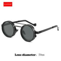 Adjustable Sunglasses Men Nd Filter Glasses ND9 Speed Dimming Sun Glasses Round Polarized Fishing Driving Eyewear ND9 Polarized juoda
