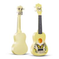 21 colio pradedančiojo ukulelė, keturių stygų, spalvingas vaikiškas muzikos instrumentas