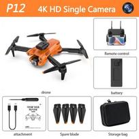 2025 P12 Pro Dronas 4K/8K HD Oro ESC Fotografijos Dronas Sekimas Mažos Galios Grįžimas Trijų Ašių Stabilizatorius Anti-shake Vaizdo Kvadrokopteris Žaislas Dovana 4K single camera 1 battery juoda