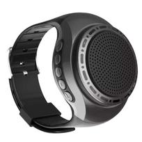 Laikrodis su Bluetooth garsiakalbiu ir FM radiju, nešiojamas, skirtas lauko sportui, bėgiojimui, dėvimas, mini garsiakalbis, belaidis žemų dažnių garsiakalbis juoda