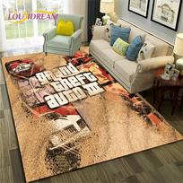 GTA 3D žaidimai Grand Theft Auto žaidėjo kilimas kilimėlis namams svetainei miegamajam sofai durų kilimėlis dekoras, vaikiškas kilimas neslystantis grindų kilimėlis 40x60cm