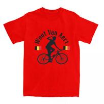 Hipsterio Wout Van Aert Dviratininko Logotipo Marškinėliai Vyrams Moterims Apvalia Kaklo Iš Grynos Medvilnės Belgijos Vėliavos Trumpomis Rankovėmis Marškinėlis L