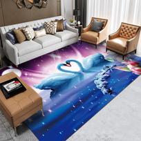 3D Kilimas Grindų Kilimėlis Imituotas Kraštovaizdžio Raštas Svetainės Kilimai 200x300 Namų Dekoras Sofos Kilimėlis Miegamojo Lovos Šoninis Kilimas Neslystantis 60x90cm