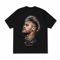 Neymar Futbolo Sportinis Medvilninis Trumpomis Rankovėmis Marškinėlis Abiejų Lyčių Mados Trendas 3D Spausdinamas Sportinis Viršus Neymar Gerbėjo Trumpomis Rankovėmis Viršus S