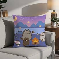 Kawaii P-Pusheen Mielas katės Pagalvės užvalkalas Sofos Dekoratyvinis Namų Dvipusis Spausdinimas Trumpas Pliušas Pagalvės užvalkalas Šventinė Dovana 12x12Inch