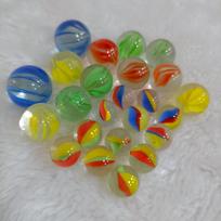 Daugiaspalviai stikliniai rutuliukai akvariumams, žaislams, šaškėms ir žaidimams - 14 mm, 16 mm, 25 mm