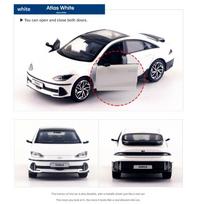 Hyundai Motor IONIQ 6 Mini Metalinis Modelis 1:38 Automobilis, 3 spalvos variantas, Traukiamas žaislas balta