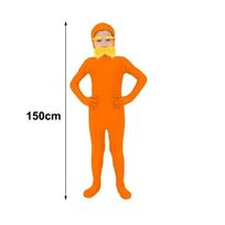 Geltonos ūsų ir antakių Helovino kostiumas Oranžinis kombinezonas Kostiumas suaugusiems Vaikams Kids 140cm