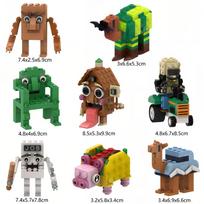 Brainrot Bricks Tung Tung Sahur Tralalero Statybiniai kaladėlės, Juokingas surinkimo modelio rinkinys, Kūrybiška dovana vaikams, paaugliams ir suaugusiems