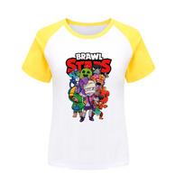 4094 Berniukų Mergaičių Brawl Stars Spausdinimo Raglan Rankovėmis Marškinėliai 100cm mėlyna