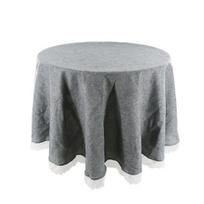 Staltiesė apvali chaki pilkos spalvos nėriniai Elegantiškos staltiesės Valgomojo stalo užtiesalas Namų tekstilė vestuvėms Viešbučių dekoras 60cm Diameter pilka spalva