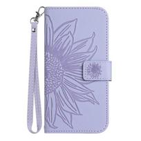 Saulėgrąžų odos piniginės telefono dangtelis, skirtas Samsung Galaxy S23 Ultra S22 Plus S21 Fe 5g S20 S10 Lite S9 S8 S10e Note 20 10 8 Case Note 20 Ultra violetinė