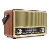 Retro medinis namų „Bluetooth“ radijo stereofoninis garsiakalbis Mp3 muzikos grotuvas garsiakalbis Am Fm Sw Multiband TD / USB auksas