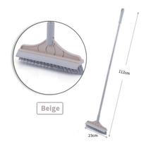 Grindų šveitimo šepetys 2 viename Valymo šepetys ilga rankena Nuimamas valytuvas Magic Broom Šepetys Valytuvas plytelės Virtuvės valymo įrankiai šviesiai geltonos spalvos