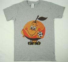Espana 82 Naranjito futbolo pasaulio taurė 80S Retro pilki unisex marškinėliai futbolo „Ciao“ S