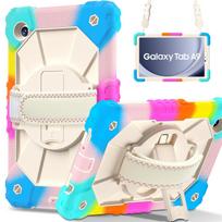 Skirtas Samsung Galaxy Tab A9 Samsung Galaxy Tab A9+ peties dirželio dizainas 360° besisukanti rankena, sunkios apkrovos apsauga stovui, atsparus smūgiams, smūgiams Samsung Galaxy Tab A9