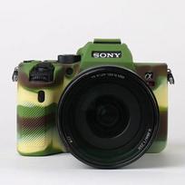 Silikono dėklo dangtelis fotoaparato krepšys, skirtas Sony A7IV A7M4 A7c A7R A7 A7S Mark III IV A7SIII A7III A7RIII A7RIV A7RIV kamufliažas