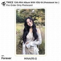 DU KARTUS 13-asis mini albumas su YOU-th jaunimo fotokortele Plakato filmo lipdukas Mina KPOP K-POP POB Photocard - Forever