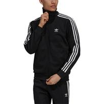 Adidas Originals Trefoil Užsegamas užtrauktuku dryžuotas sportinis striukė Vyriški viršūnės juodos H09112 S black