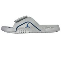 Air Jordan Hydro 4 Retro Šlepetės GS Karinė Mėlyna Vaikams Sportbačiai Balti Kreminiai Neutraliai Pilki 532226-141 36