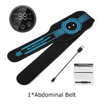 EMS raumenų stimuliatorius tonikas pilvo tonizuojantis diržas kūno liekninamasis masažuoklis pilvas juosmuo nugaros ranka kojos fitneso masažas USB įkrovimas 1Abdominal Belt