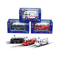 1/50 aukštos kokybės lydinio traukiamas ugniagesių sunkvežimio modelis, garso ir šviesos imitavimo gelbėjimo transporto priemonės žaislas, greitosios pagalbos žaislas 1/40-Size:13.5*5*4cm balta