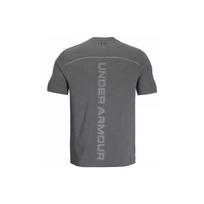 Under Armour Rush Vanish Elite American Vintage Round-Neck Short-Sleeve T-Shirt With Back Letter Print Men Tops Rhino-Gray 1382799-025 S