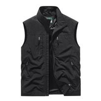 Didelio dydžio liemenė, skirta vidutinio amžiaus vyrų žvejybai lauke, vasaros Camisole laisvalaikio plona darbo liemenė 6XL