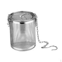 Smulkaus tinklelio sietelis 304 nerūdijančio plieno kabliuko arbatos kamuoliuko infuzoriaus dizainas, skirtas puodeliams pjaustyti. 0.3L