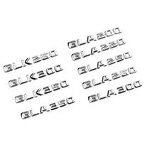 3D Juodi Raidės Automobilio Bagažinės GLA GLK 200 220 250 280 300 320 350 Logotipas Emblema Ženklelis Lipdukas Automobilių Aksesuarai GLA 250 sidabras