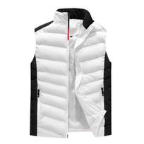 Pūkinė medvilninė liemenė Žieminė vyriška šilta striukė Vyriška liemenė 4XL balta
