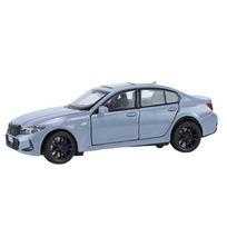 1/32 BMW 320i kupė Lengvojo lydinio automobilio modelis, metalinės transporto priemonės, automobilio modelio simuliacija, garso ir šviesos kolekcija, vaikų žaislai, dovanos pilka spalva